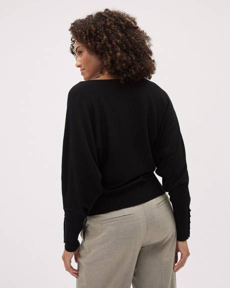 Pull en Jersey L&eacute;ger &agrave; Manches Longues et Col Bateau