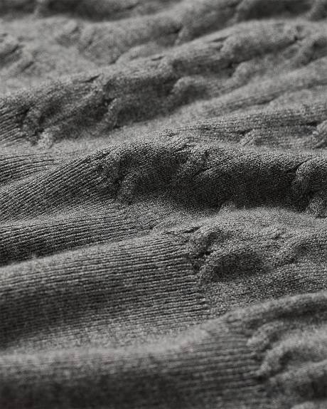 Pull à Manches Longues avec Col Chemisier Amovible