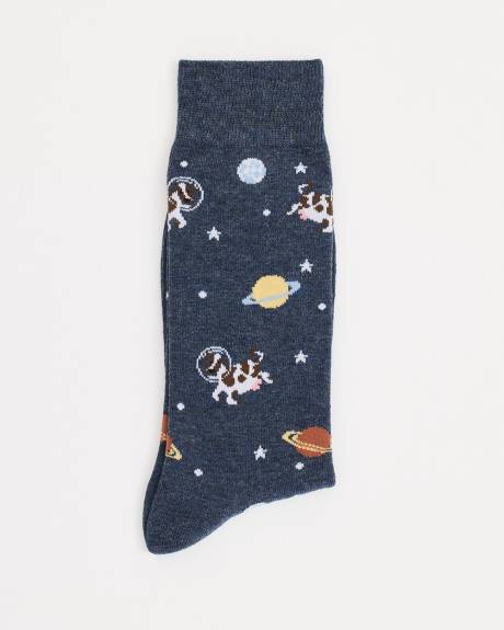 Space Cow Socks