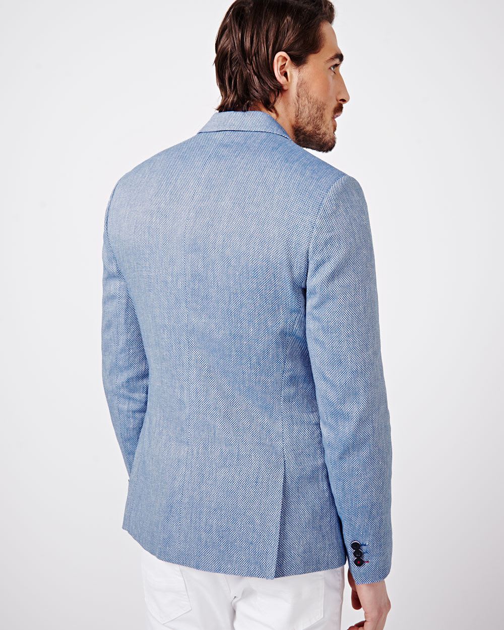 Linen Blend Slim Fit Blazer RW&CO.