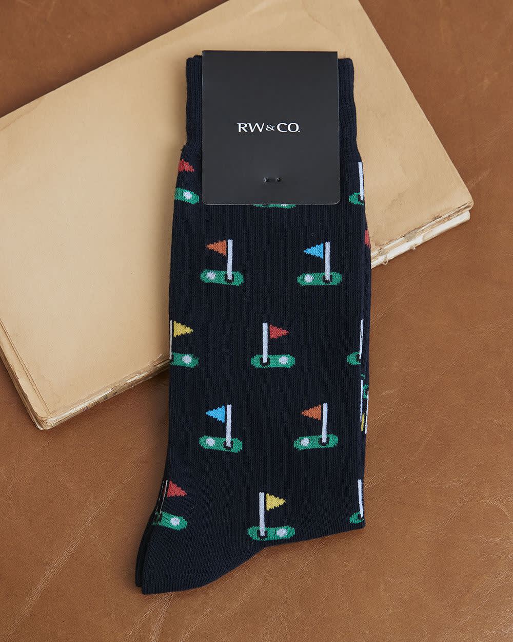Dark Blue Golf Socks RW&CO.