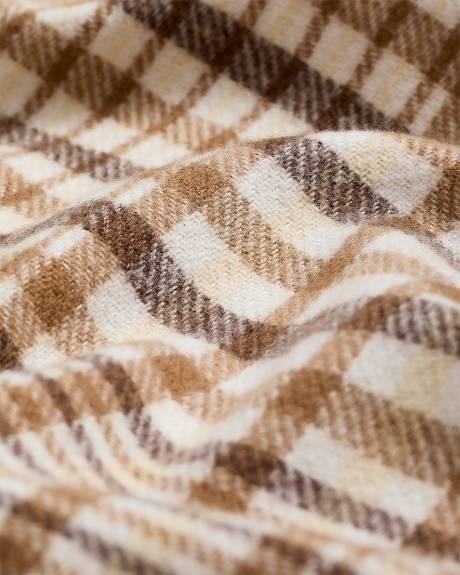 Foulard Carreauté avec Franges