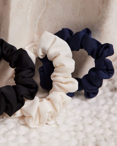 Solid Scrunchies - Set of 3