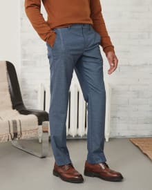 Tailored Blue Easy Pant - 32"