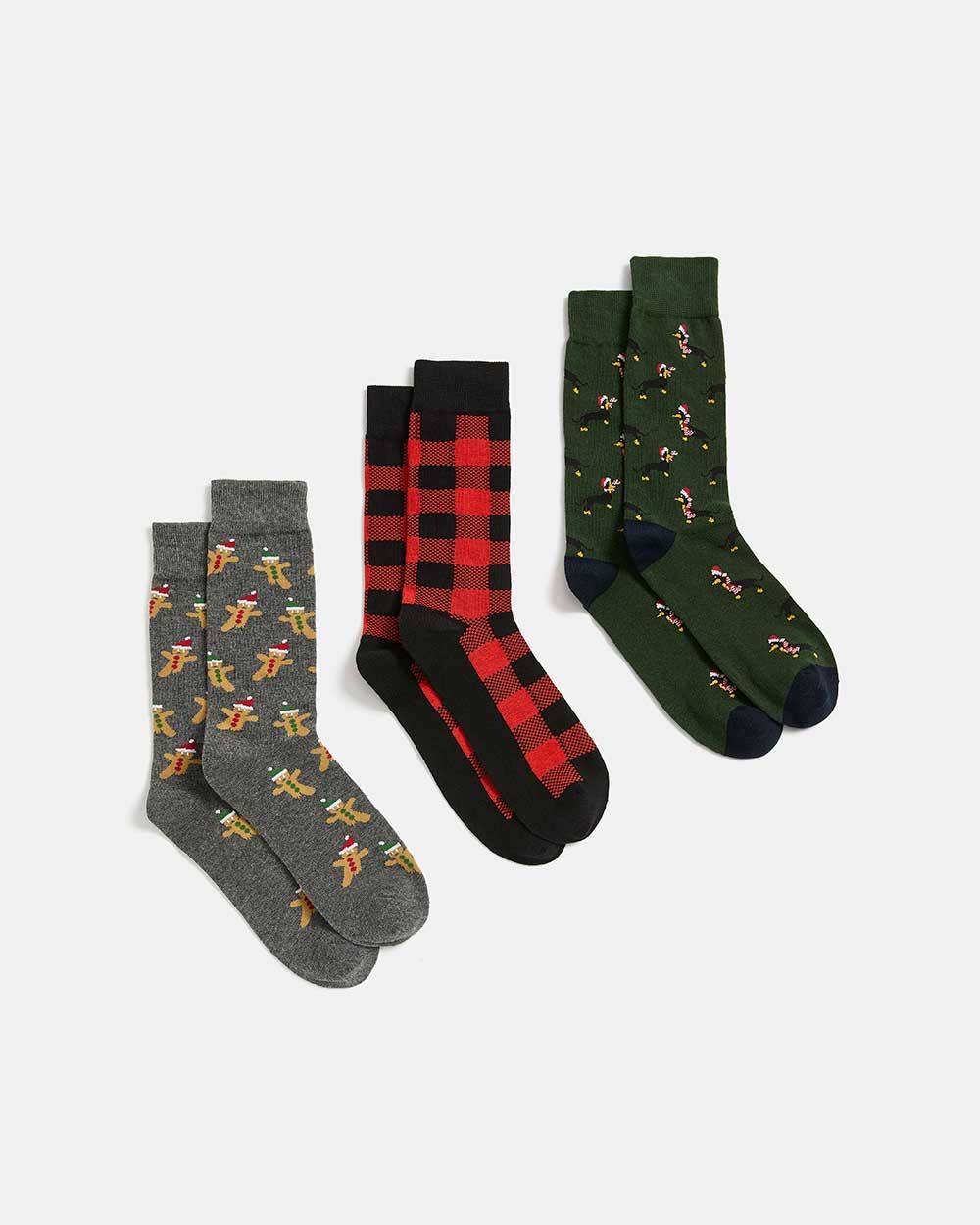 Holiday Themed Socks Three Pairs RW&CO.