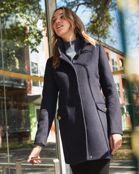 Transitional Coat with Stand Collar