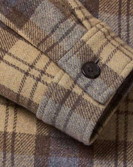 Plaid Wool Overshirt