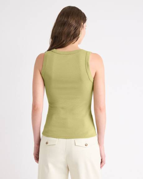 Scoop-Neck Cami with Wide Straps