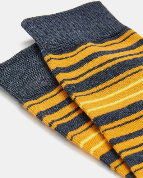 Yellow Striped Socks