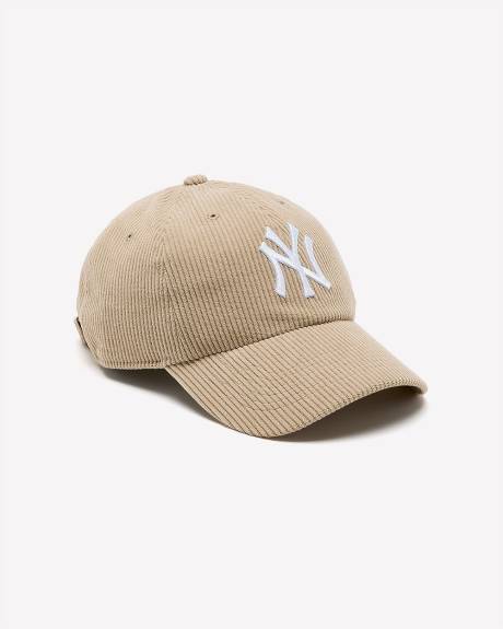 Casquette Kaki '47 Clean Up en Velours Côtelé - Yankees de NY