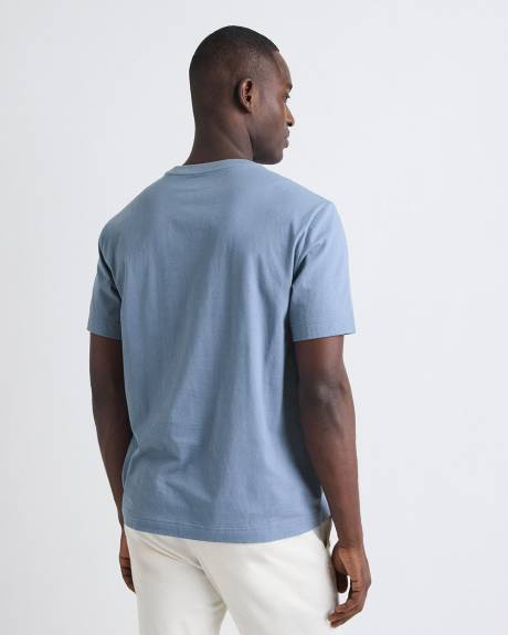 Essential Short-Sleeve Crew-Neck Tee with Pocket