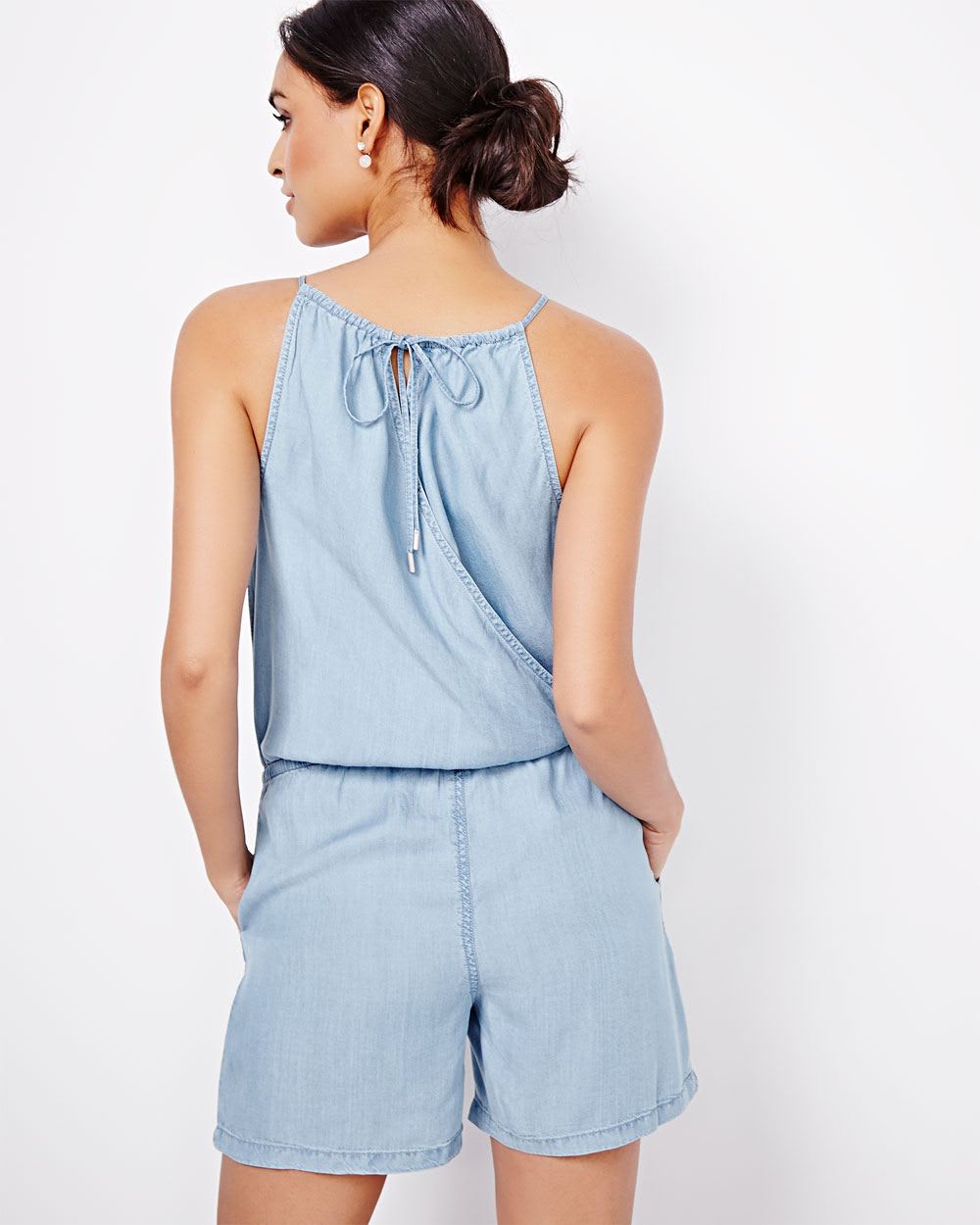 Chambray Romper RW&CO.