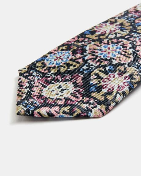 Skinny Colourful Mosaic Tie