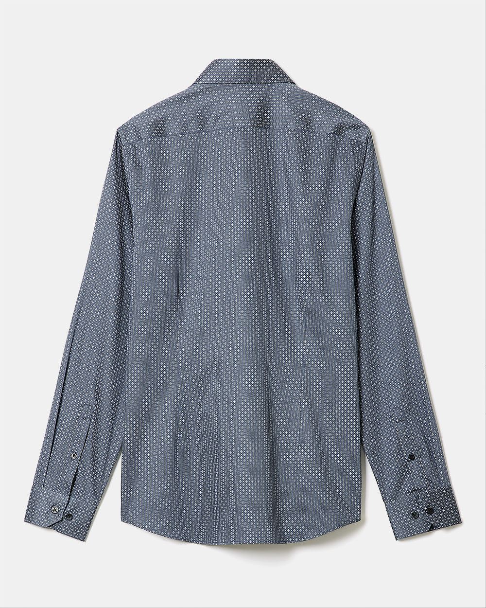 Slim-Fit Dress Shirt with Micro Mosaic Pattern | RW&CO.