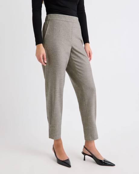 Pantalon Jogger à Taille Mi-Haute et Jambe Fuselée