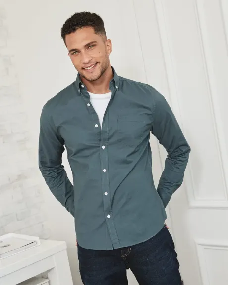 Tailored Fit Stretch Oxford Shirt