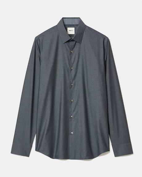 Chemise Habillée Style Denim à Coupe Étroite