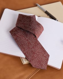 Cravate Régulière à Motif de Riz