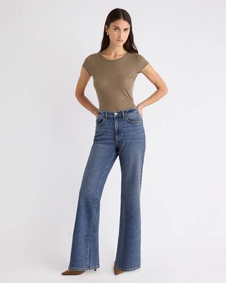 Long High-Rise Wide-Leg Jeans