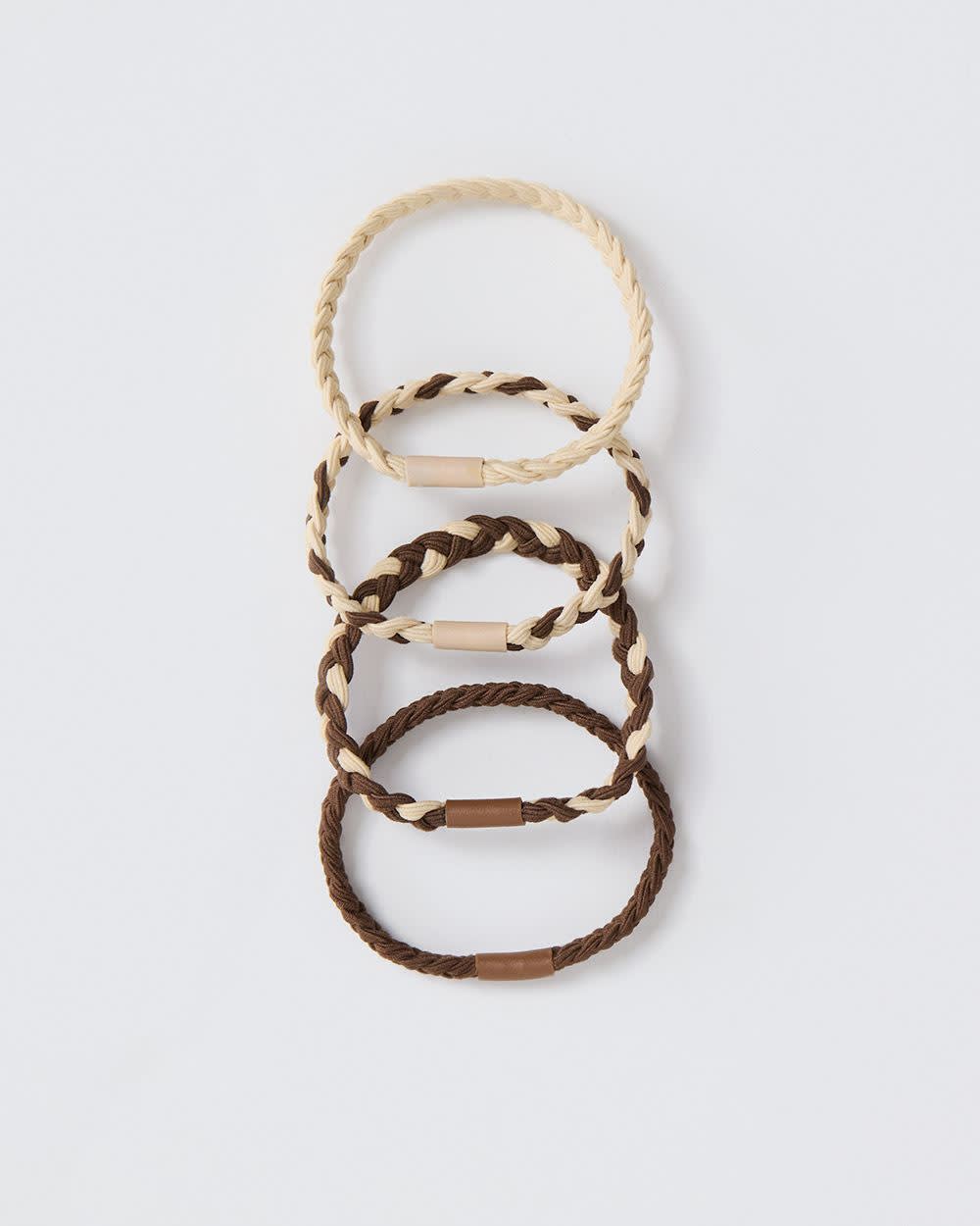 Braided Hair Elastics - Set of 4