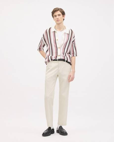 Pantalon Chino Ultra-Extensible à Coupe Étroite