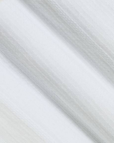 Chemise Unie à Manches Courtes avec Col Camp