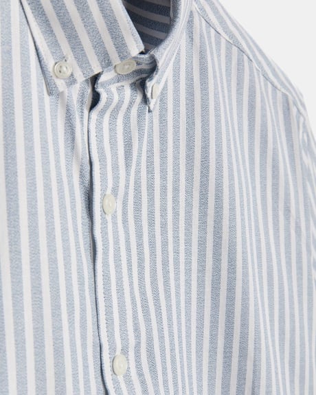 Tailored Fit Short-Sleeve Striped Shirt