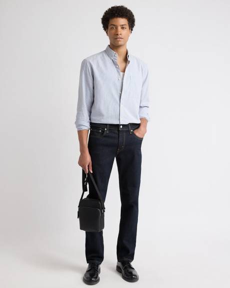 Chemise Rayée à Manches Longues