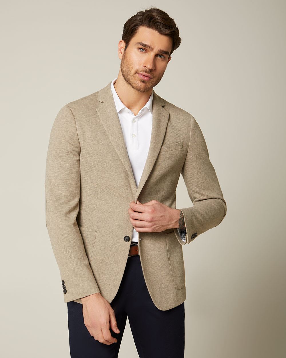 knit blazer men