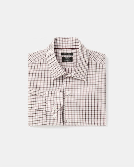 Tailored Fit Two Tone Check Dress Shirt