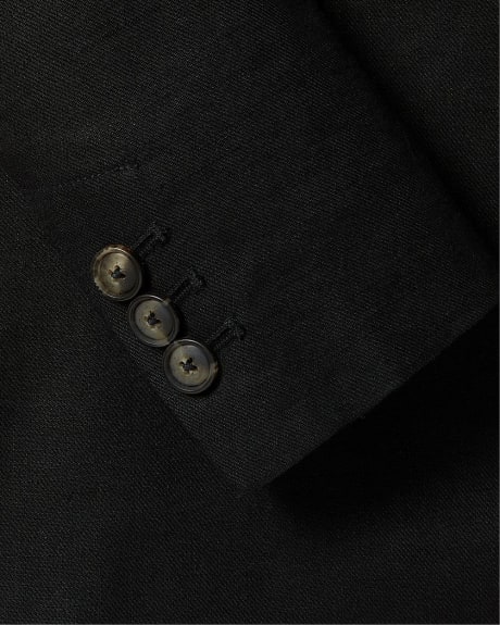 One-Button Linen Blazer