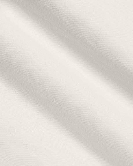 Robe Midi Cintrée et Évasée Sans Manches avec Haut Smocké en Popeline