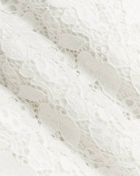 Long-Sleeve Lace Blouse