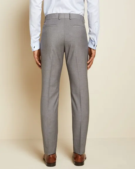 Essential Tailored Fit stretch light grey suit Pant