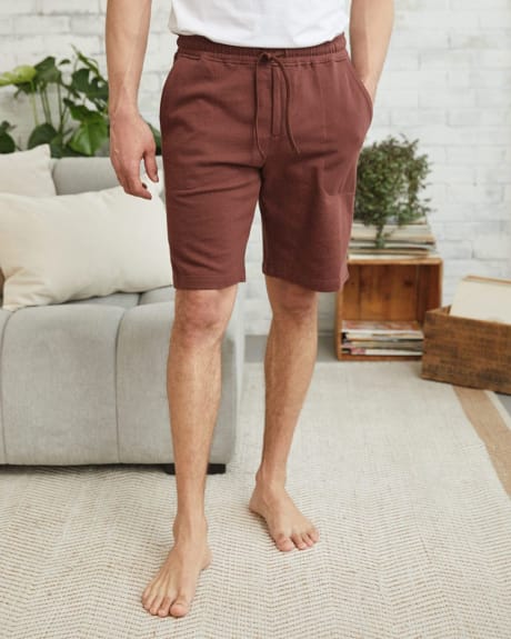 Short Pyjama en Tricot de Coton – 10.5"