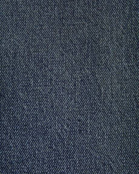 Jupe Midi Évasée en Denim à Délavé Moyen