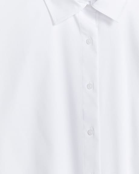 Oversized Poplin Buttoned Long Sleeve Blouse