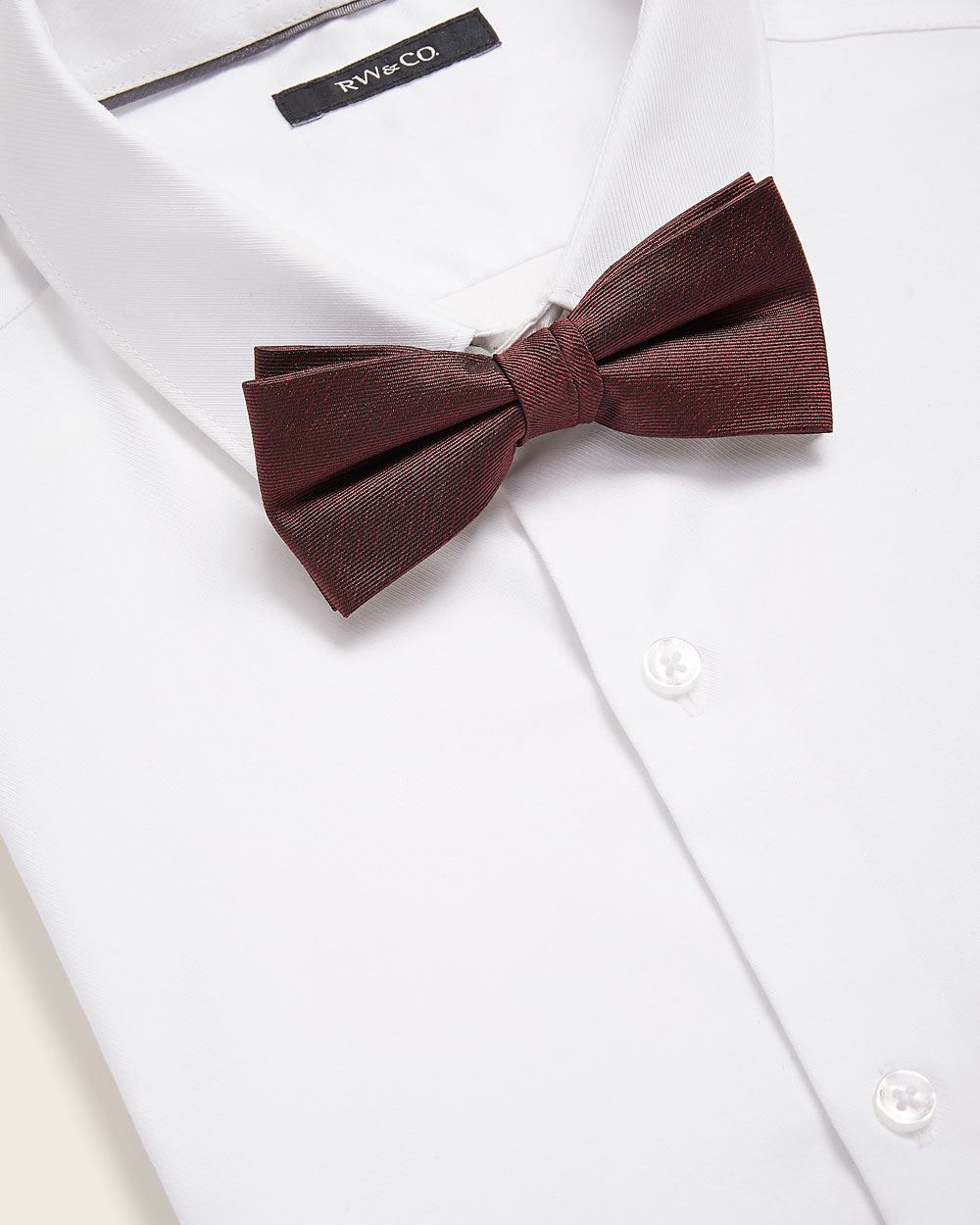 Classic Dark Red Bow Tie