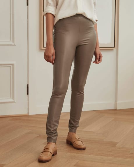 Pantalon Legging Taille Haute en Similicuir - 30''
