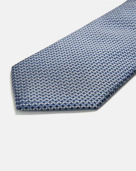 Regular Tie with Micro Geometric Pattern