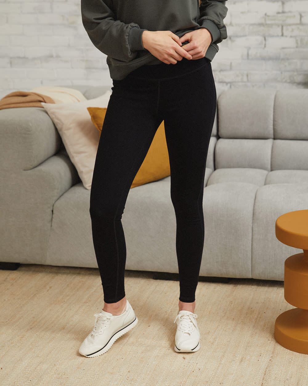 Roaman's Women's Plus Size Ankle-Length Essential Stretch Legging - 2X,  Black