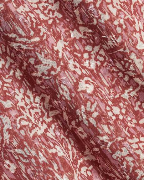 Floral Long-Sleeve Peplum Blouse