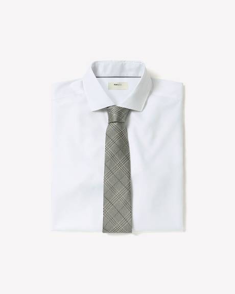 Slim-Fit White Supima (R) Twill Dress Shirt