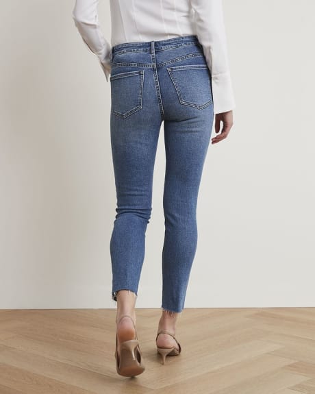 Vintage Medium-Wash High-Waisted Skinny Jeans - 28"