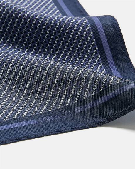 Handkerchief with Micro Geometric Pattern