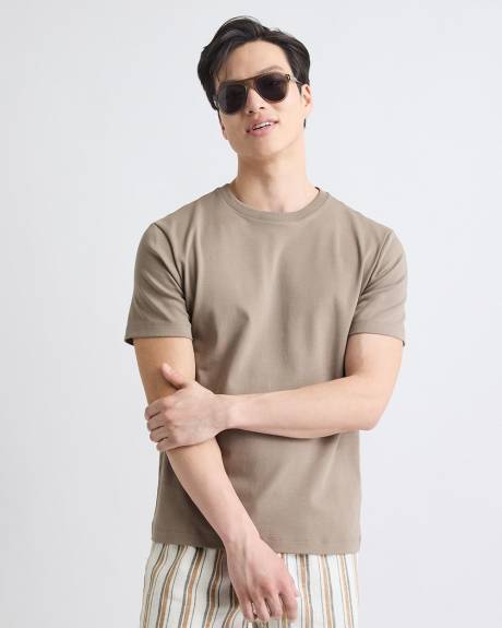 Refined InterLock Cotton Crew-Neck T-Shirt