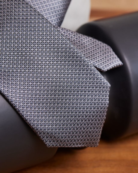 Regular Two-Tone Grey Tie