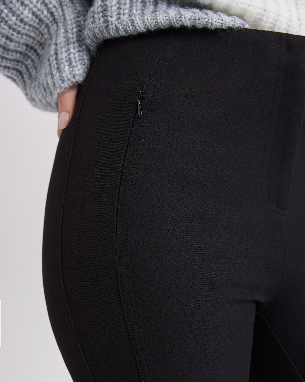 High-Rise Legging Pant with Zipper Fly