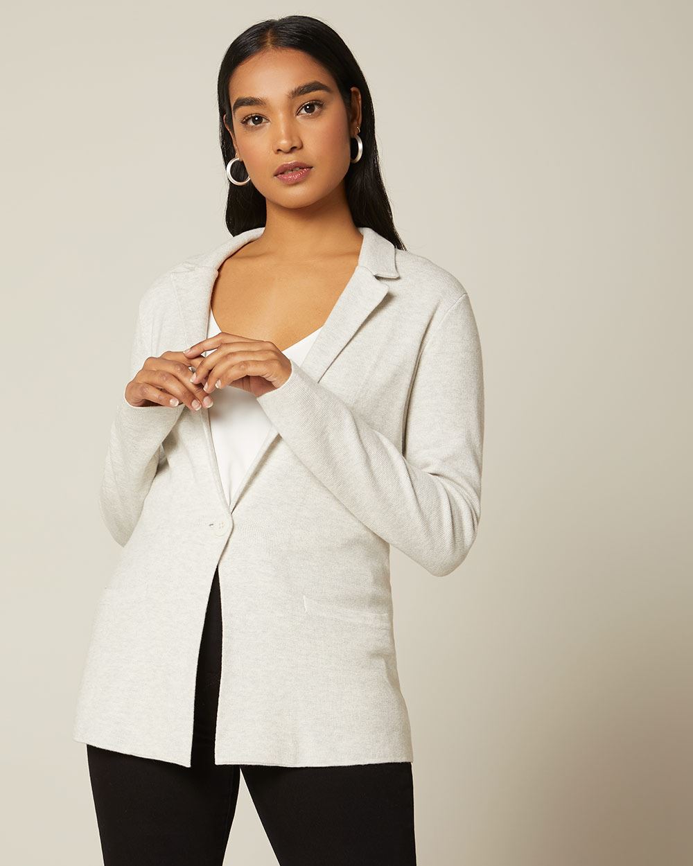 Notchcollar knit blazer RW&CO.