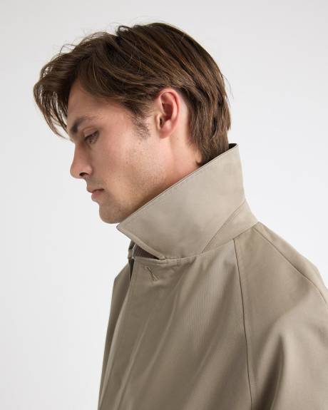 Classic Mackintosh Coat with Shirt Collar